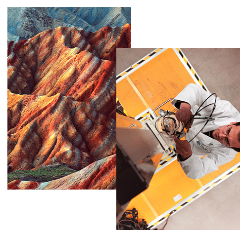 Overlapping images - Rockscape and Dr. Mohammad Piri