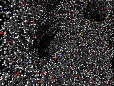 data sample under microscope