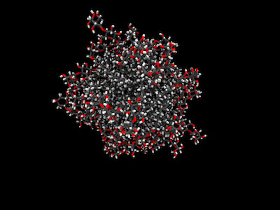 data sample under microscope