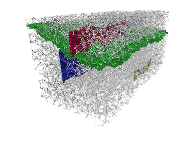 data sample under microscope