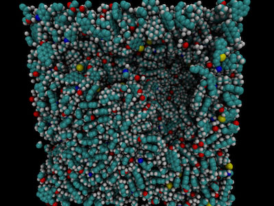 data sample under microscope